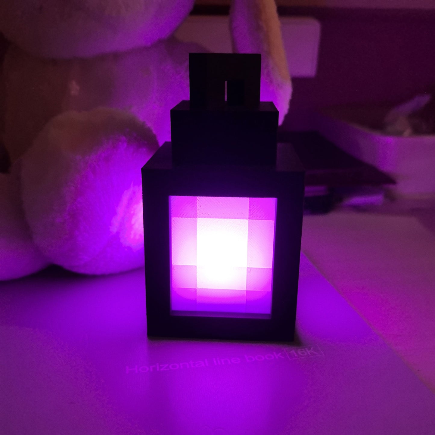 MINECRAFT Rechargeable Night Light Portable Bedside Lamp