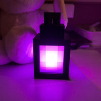 MINECRAFT Rechargeable Night Light Portable Bedside Lamp